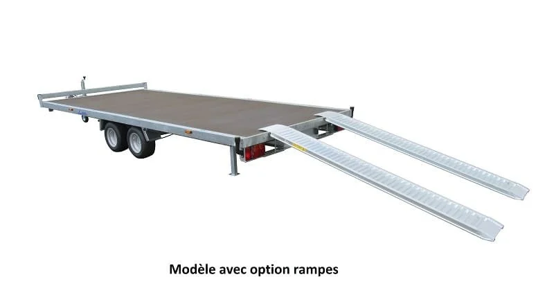Remolque plataforma 2 ejes Lider Ref. 32670 Ruedas de menos de 5 m – 2500 Kg - Imagen 3