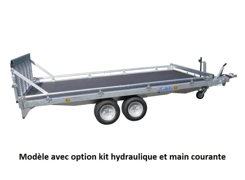 Remolque de cama plana 34632 Lider de 2 ejes - Imagen 4