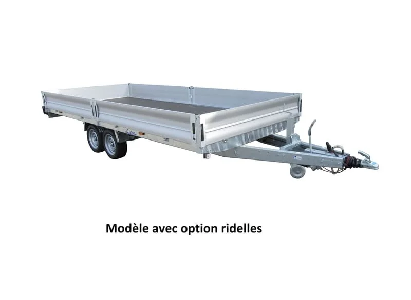 Remolque plataforma 32660 Lider 2 ejes-Ref. 32660-Debajo de las ruedas-5 m - 3500 Kg - Imagen 2