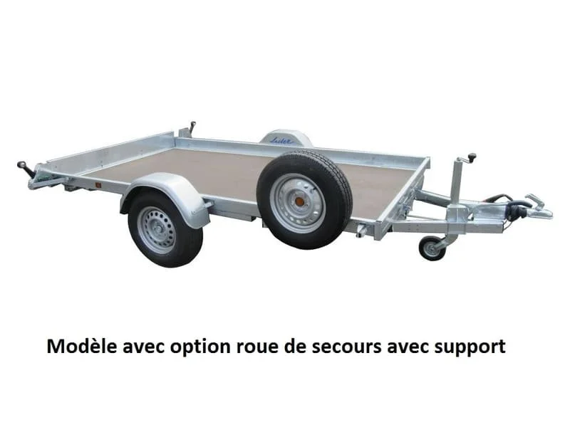 Remolque de plataforma con freno-Lider-Robusto 36386-3,20 m-1500 Kg-1 eje - Imagen 2