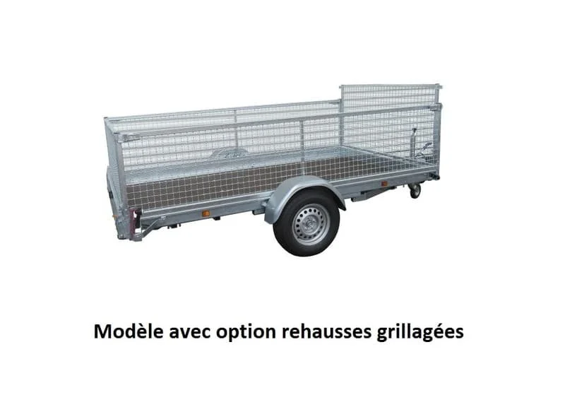 Remolque de plataforma con freno-Lider-Robusto 36386-3,20 m-1500 Kg-1 eje - Imagen 3