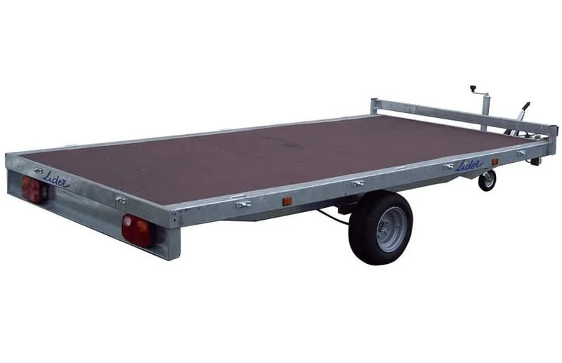 Remolque de plataforma 33630 Ruedas Lider por debajo - 3,50 m – 1500 Kg-1 eje - Imagen 3