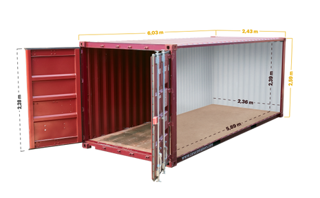 Contenedor Estándar Usado de 20 pies Certificado CSC - Imagen 2