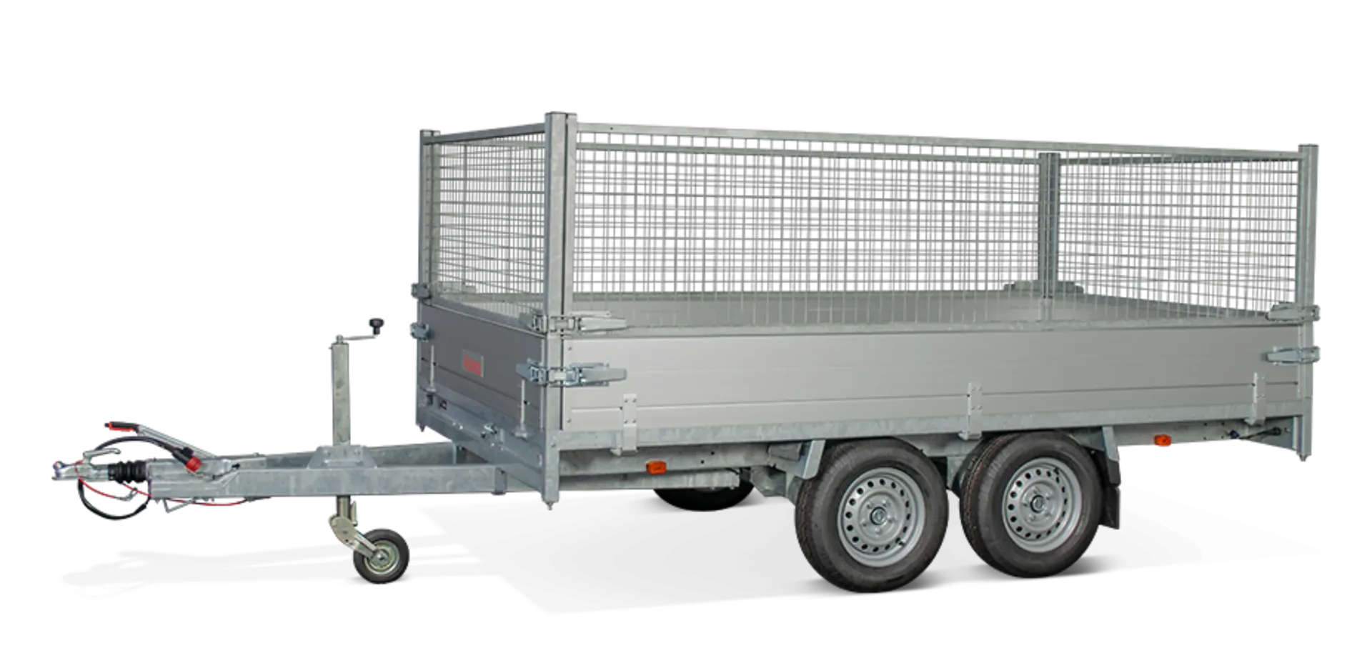 Remolque de plataforma Anssems asx 2500.405 con ruedas debajo - Imagen 2