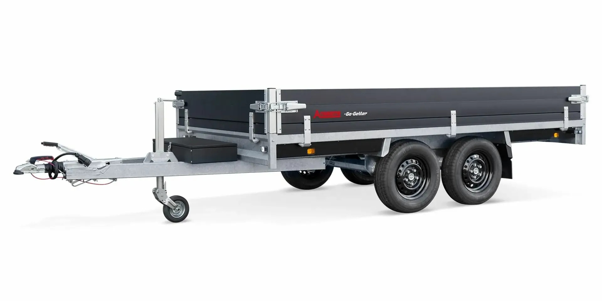 Remolque de plataforma Anssems psx 3000.325 go-getter con ruedas debajo - Imagen 3